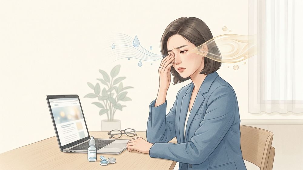 一直點眼藥水還是乾？先看看你是哪種生活型態的乾眼症