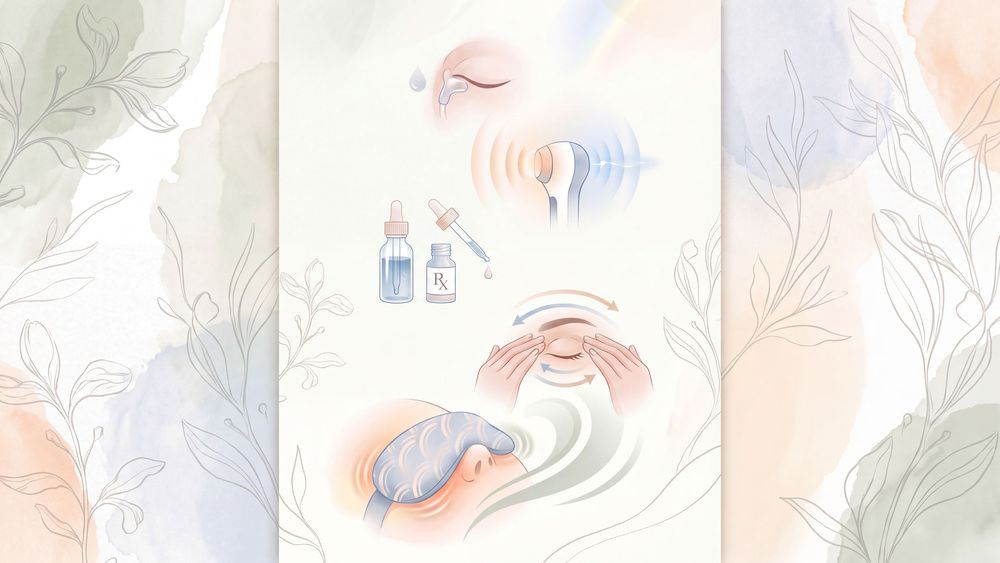 熱敷、藥物、脈衝光⋯⋯乾眼症治療要一步步來,不是越貴越好