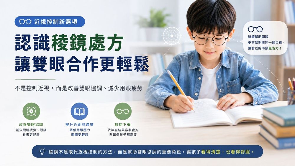 兒童近視控制「稜鏡」處方是什麼?常見 5 問答