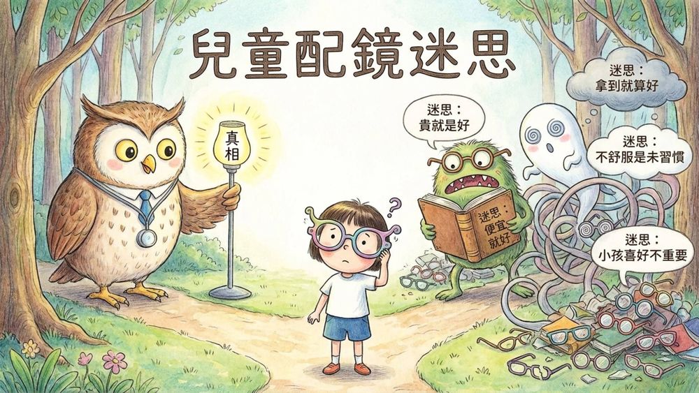 小孩配眼鏡,跟大人差不多就好?5 個兒童配鏡迷思一次釐清