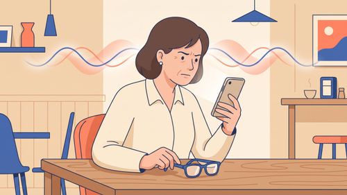 近視的人不會得老花？「拿下眼鏡看手機」其實是視覺疲勞的開端