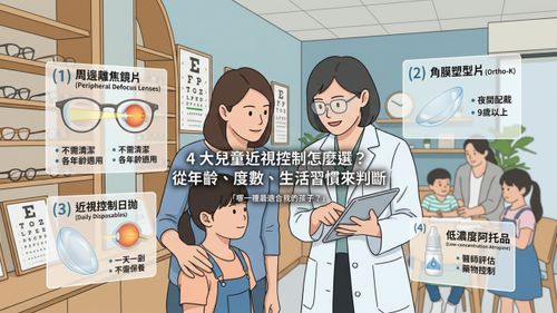 兒童近視控制有哪些選擇？4 種常見方式一次認識！